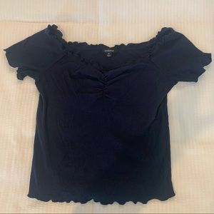 Scalloped Crop Top
